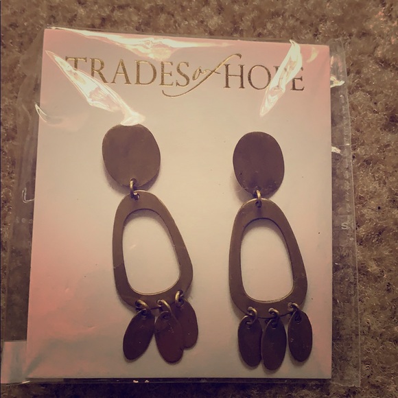 Modern Drop Earrings (fair trade) - Picture 1 of 1